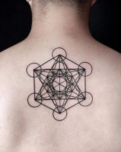 60 Metatrons Cube Tattoo Designs For Men  Geometric Ink Ideas  Geometric  chest Sacred geometry tattoo Tattoo designs men