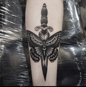 Traditional tattoo by Mike from Sutton