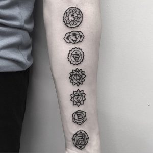 symbolic forearm tattoos