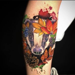 badger tattoo
