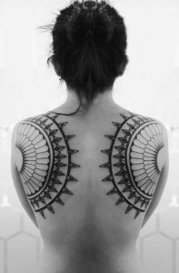 back tribal tattoo