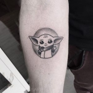 Baby Yoda tattoo
