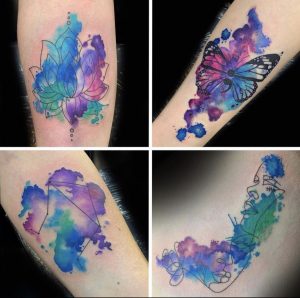 Watercolour tattoos