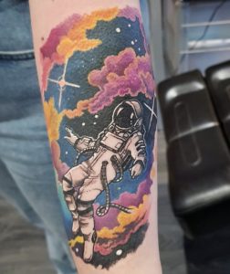 space theme tattoo