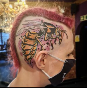 Wasp head tattoo