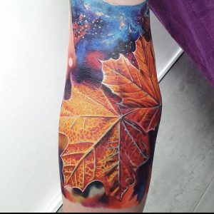 maple leaf tattoo