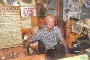 Terry Wrigley in his Gallowgate tattoo shop