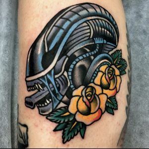 Alien Head Tattoo Design Symbolism And Meanings