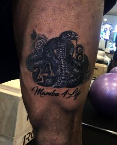 LeBron James Tattoo tribute to Kobe Bryant 
