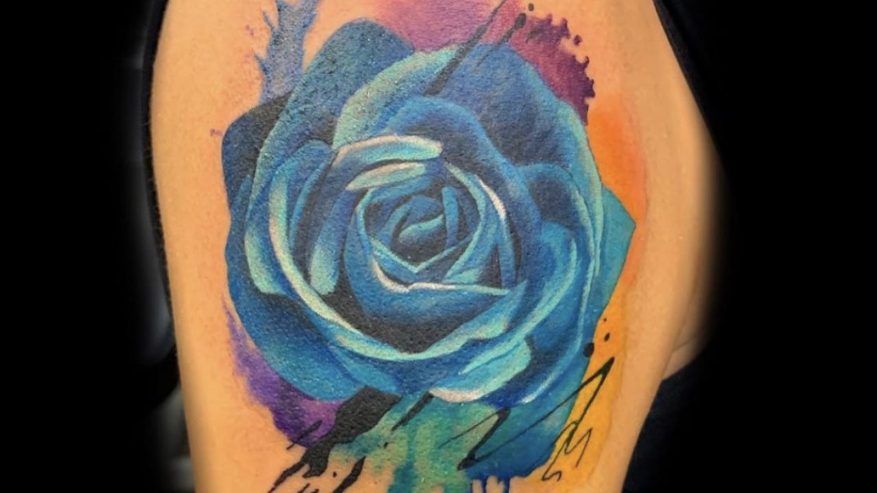 Blue Rose Tattoo