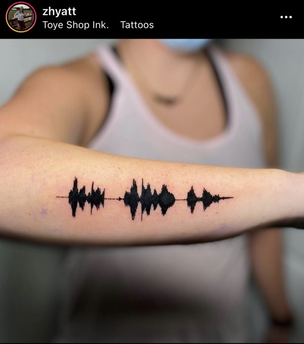 Listen To Your Body Art With Augmented Reality Soundwave Tattoos - VRScout