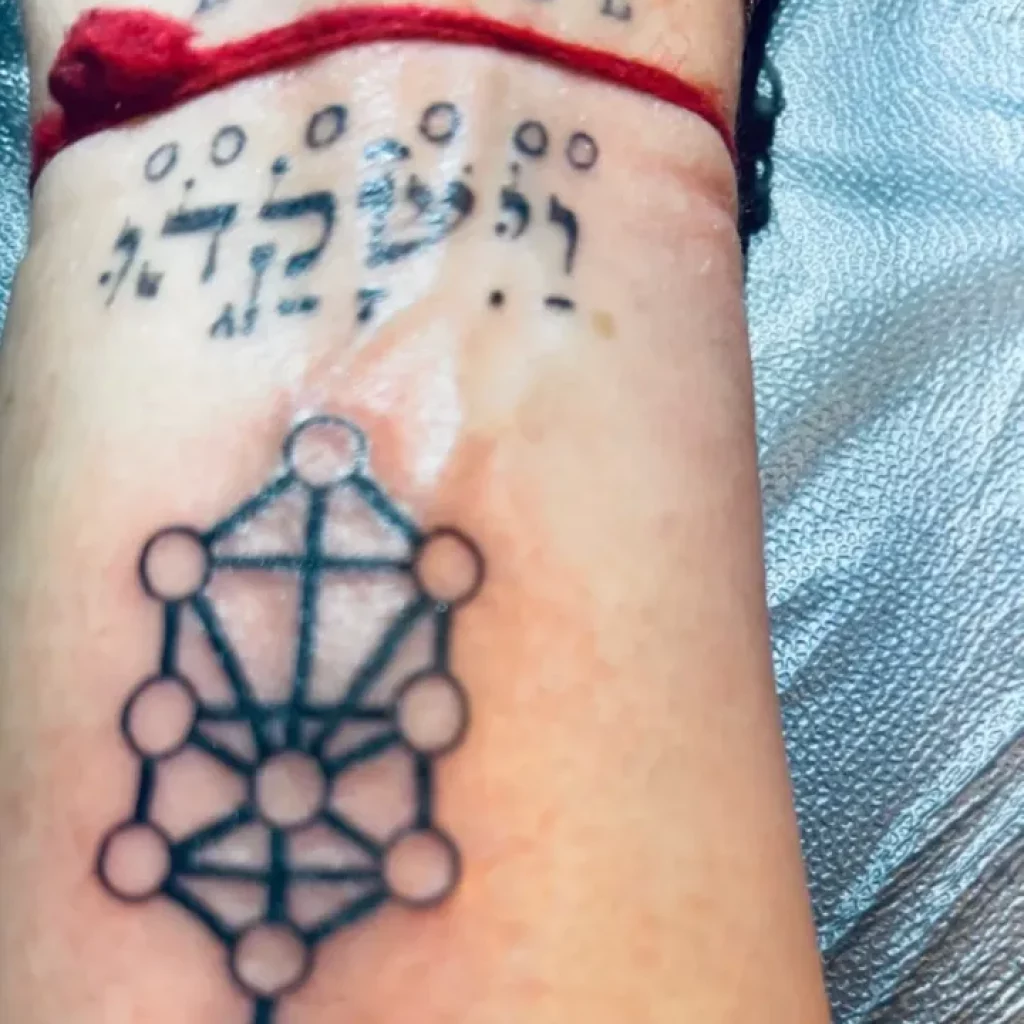 Joey Ramona on Instagram: “A slideshow of Jewish adornments: 1. 'Tzedek  Tzedek Tirdof', or 'Justice, Justice, you shall … | Jewish tattoo, Tattoos,  Geometric tattoo