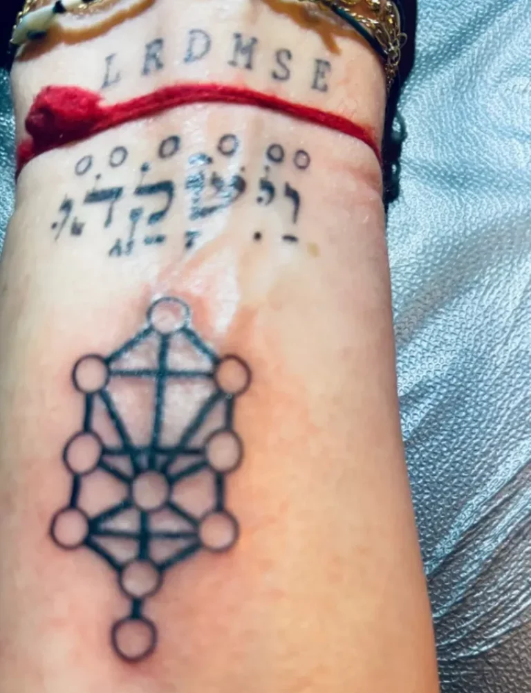 Madonna's New Tattoo - The Kabbalah Tree of Life