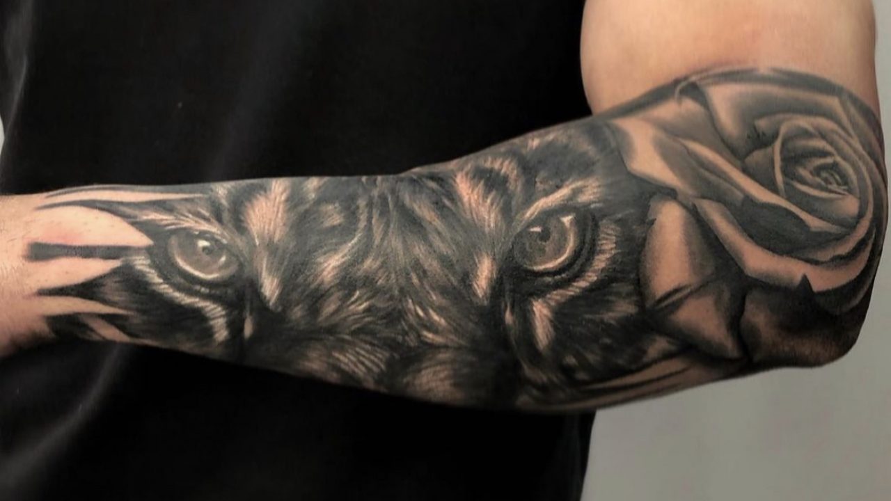 Forearm tiger tattoo 🐯 Artist: @yokaiink [At Off the Ground Ink, we bring  your tatt... | Instagram