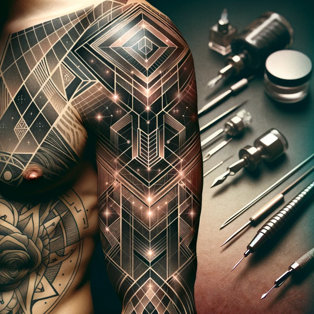 Geometric Tattoo Future Man