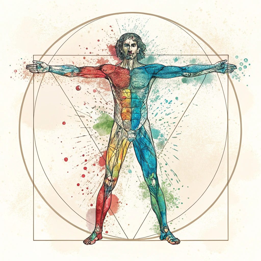 tattoo vitruvian man