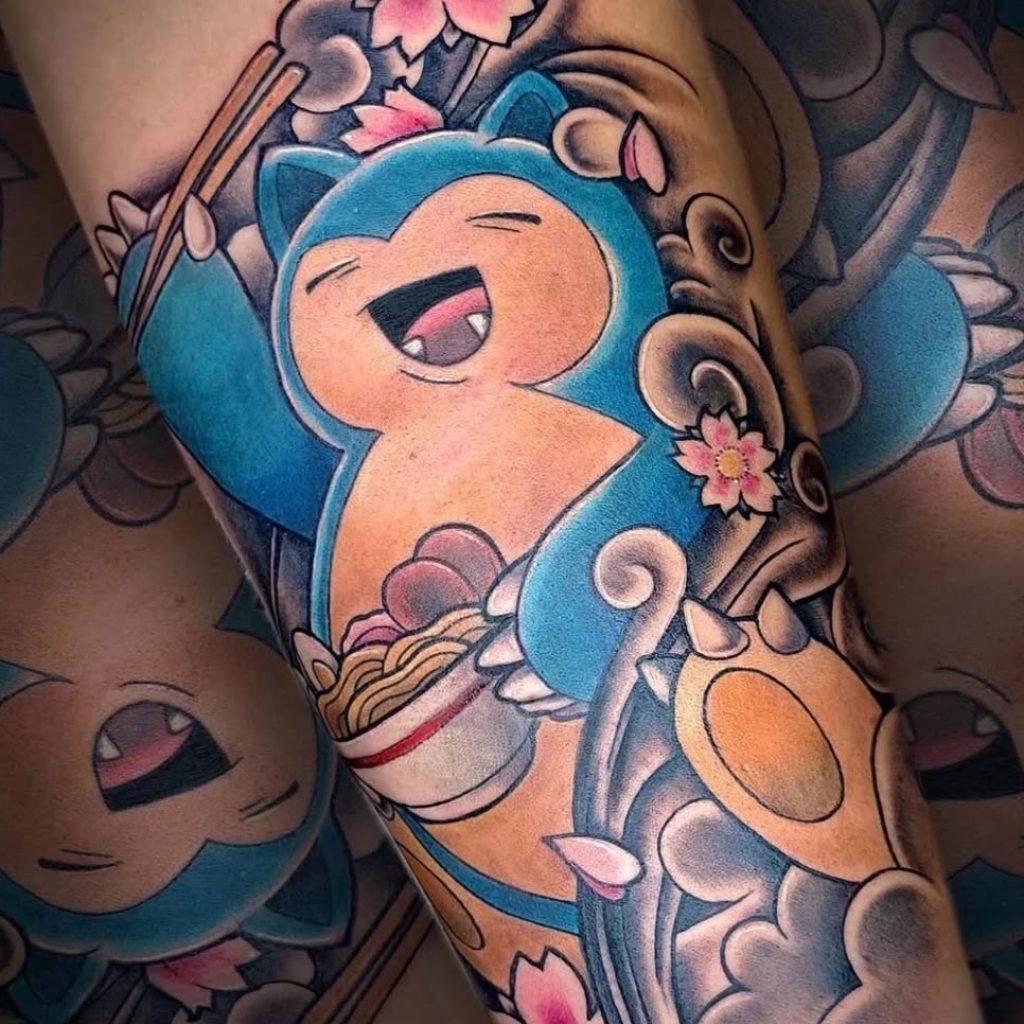 Snorlax Pokemon Gaming Tattoo