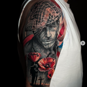 War memorial tattoo
