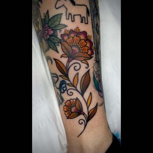 Floral Neo-Trad Tattoo